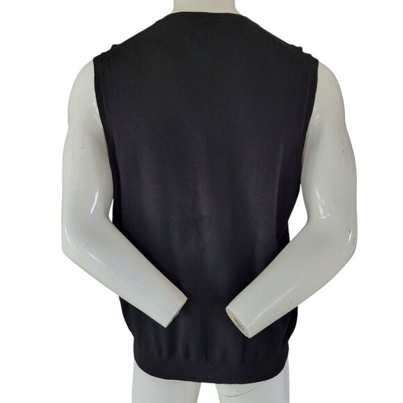 Club Room Estate Merino V-Neck Sweater Vest (Size L) - Picture 4 of 7